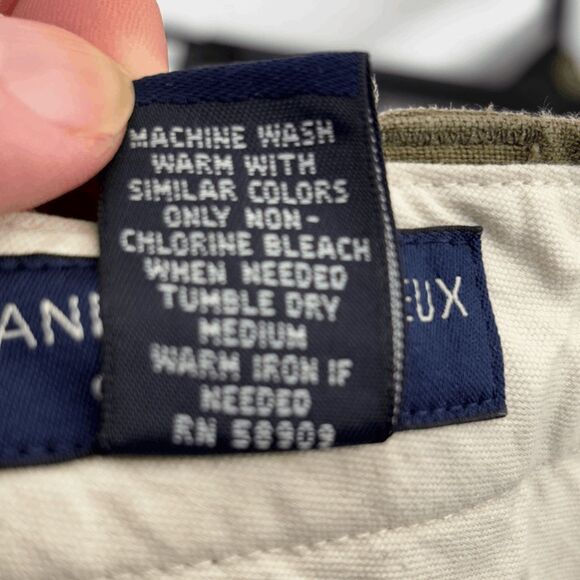 Daniel Cremieux 100% Linen Shorts Men’s 36W Off Green Flat Front READ - Picture 4 of 6